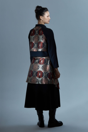 Костюм жен (кардиган+юбка+пояс) CASHMERE HOUSE (44-46, черный)