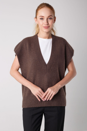 Жилет жен 06084 Мунх КХ (L-48, 497 т.корич)