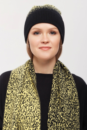 Шарф КU211847 гоби (170*23, 1481/582 черн*желт)