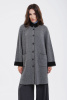 Кардиган-пальто жен 32148 каш мунх (L-48, 81/01 черн*бел)