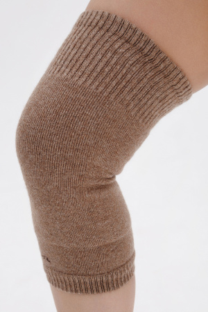 Наколенники длинные 70% шерсть ТОД (F, коричневый )