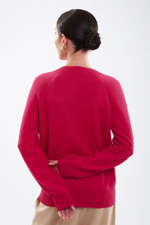 Пуловер жен 02096 каш Мунх (M-46, 1717 малиново-красный)