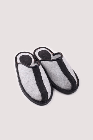 Тапочки войлочные без пятки Bogts (36-37, серый)