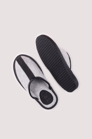 Тапочки войлочные без пятки Bogts (36-37, серый)