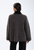 Кардиган жен 32152 як Munkh (M-46, 81/06 черн*светло-серый)