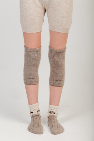 Наколенники короткие 100% шерсть ТОД (F, коричневый )