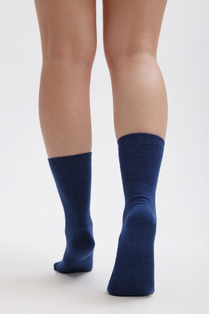 Носки 70% шерсть   (35-37, синий)