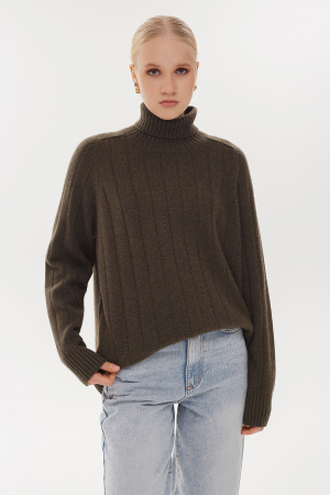 Свитер жен 12175 каш Мунх (M-46, 740 хаки)