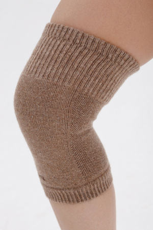 Наколенники короткие 70% шерсть ТОД (F, коричневый)