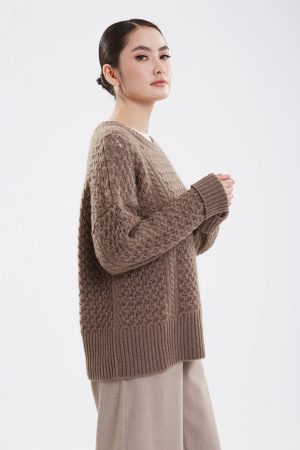 Джемпер KW045529 Гоби (L, 57 коричневый)