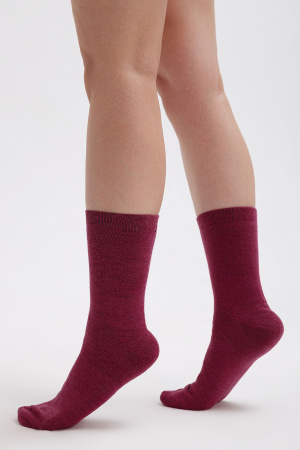Носки 70% шерсть   (38-40, бордовый)