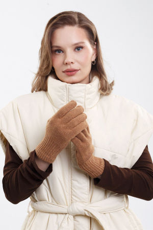 Перчатки взрослые 70% шерсть ТОД (1, рыжий)