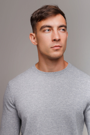 Джемпер муж КМ040800 (420169WE (416014)) гоби (S-44, 148 светло-серый)