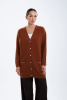 Кардиган длинный жен 08424 каш Munkh (XL-50, 808 кирпичный)