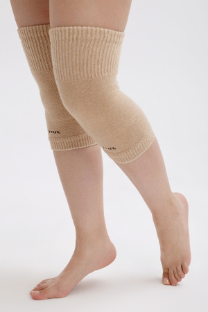 Наколенники короткие 70% шерсть ТОД (F, бежевый)