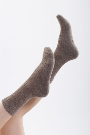 Носки 100% шерсть КАШЕМИР ХАУС (ХК) (43-45, коричневый (12) )