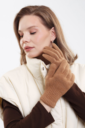 Перчатки взрослые 70% шерсть ТОД (1, рыжий)