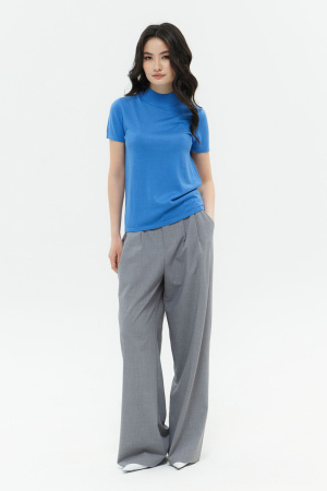 Джемпер жен шелк+каш HАD23009L БлюСкай (L-48, 450 ярко-син)