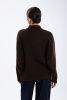 Кардиган жен с высок ворот на молн 4223а yawo Бодиос (52-54 (2XL-3XL), 8 шоколад)