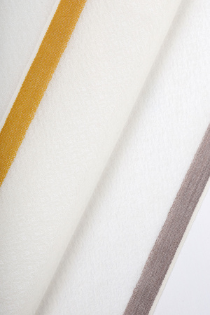 Палантин 221-0125-007 Хан Богд (190*100, молочн*полоска горч*полоска кор)