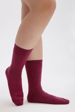 Носки 70% шерсть   (35-37, бордовый)
