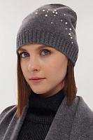 Шапка из кашемира с жемчужными бусинами Goyol