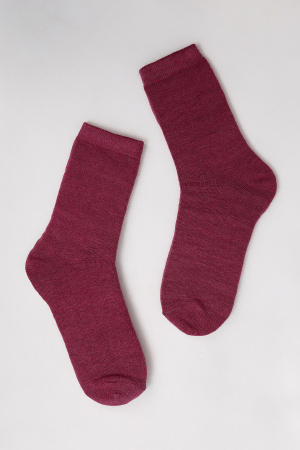 Носки 70% шерсть   (38-40, бордовый)