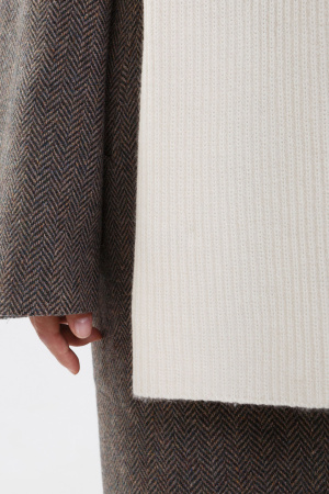 Шарф KA211084 гоби (F, 01 белый)