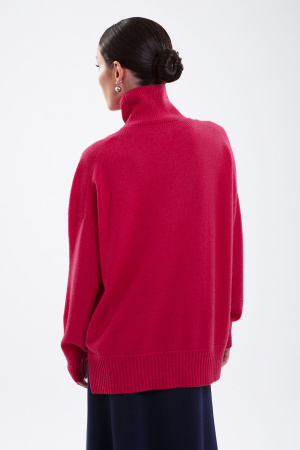 Свитер жен 12156 мунх (S-44, 1717 малиново-красный)