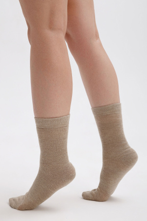 Носки 70% шерсть   (44-46, бежевый )