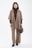 Пончо каш IA 20-213L БлюСкай (OS oversize, 57 коричневый  )