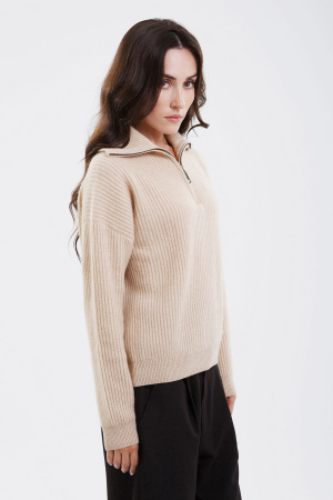 Сорочка жен 11061 на молнии каш мунх (M-46, 02 бежев)