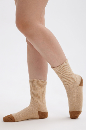Носки 70% шерсть ТОД (34-36, беж*рыж)
