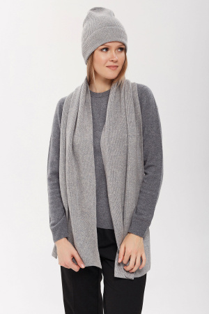 Шарф КU211860 гоби (170*30, 148/silver св-серый*серебр люрекс)