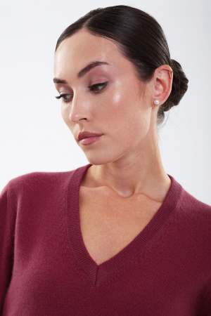 Пуловер жен 02063 каш Мунх (S-44, 1209 брусничный)