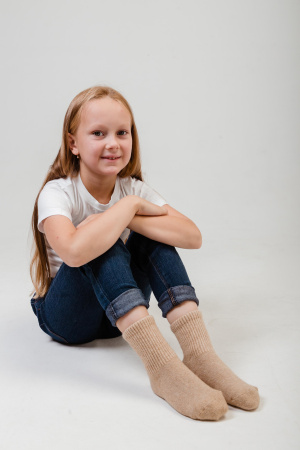 Носки дет 70% шерсть ТОД (1, бежевый )