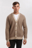 Кардиган муж КU024882 гоби (2XL-52, 1000/57 беж-сер/кор)