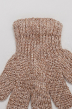 Перчатки детские 70% шерсть Бат Сежу (2, коричневый )