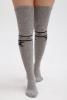 Чулки 70% шерсть с рисунком ТОД (F, серый/рис)