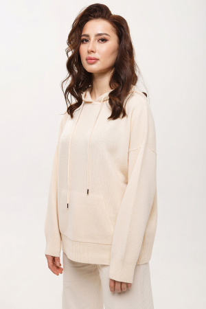 Худи жен 01274 с капюш каш Munkh (XL-50, 997 кремовый)