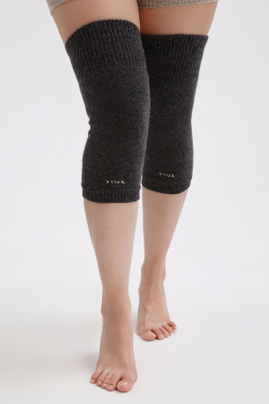 Наколенники длинные 70% шерсть ТОД (F, графитовый)