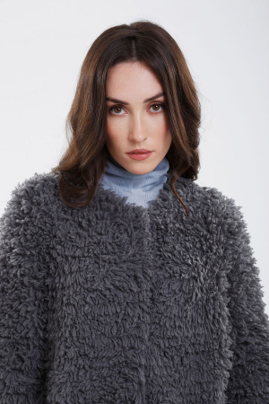 Кардиган жен 40083 "барашек" мунх (L-48, 1267 мокр асфальт)