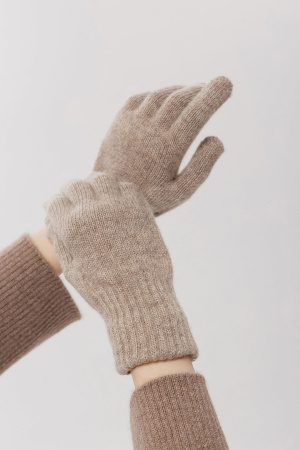 Перчатки взрослые 100% шерсть КАШЕМИР ХАУС (ХК) (1, коричневый )