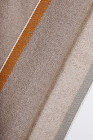 Палантин 221-0125-007 Хан Богд (190*100, кор*полоска охра*полоска зел)