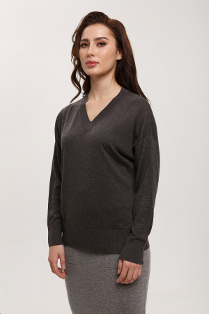 Пуловер жен 02080 шелк-каш Мунх (XL-50, 419 граф)