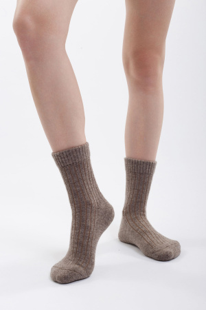 Носки 100% шерсть КАШЕМИР ХАУС (KHAN CASHMERE) (43-45, коричневый (12) )