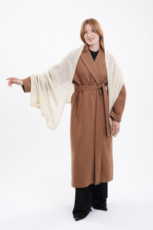 Палантин шерсть вязанный ТОД (70*200, бежевый)