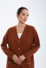 Кардиган длинный жен 08424 каш Munkh (XL-50, 808 кирпичный)