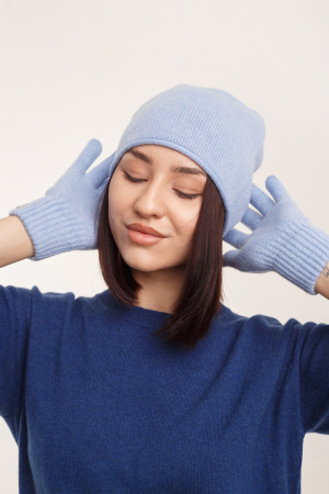 Перчатки 31100 кашемир мунх (F, 520 голубой)