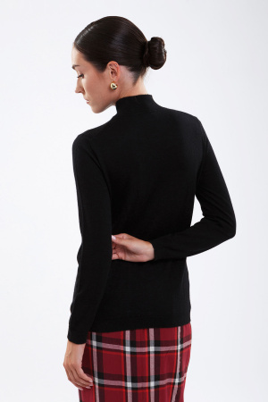 Джемпер жен KW060395 каш+шелк Гоби (M-46, 7018 черн)